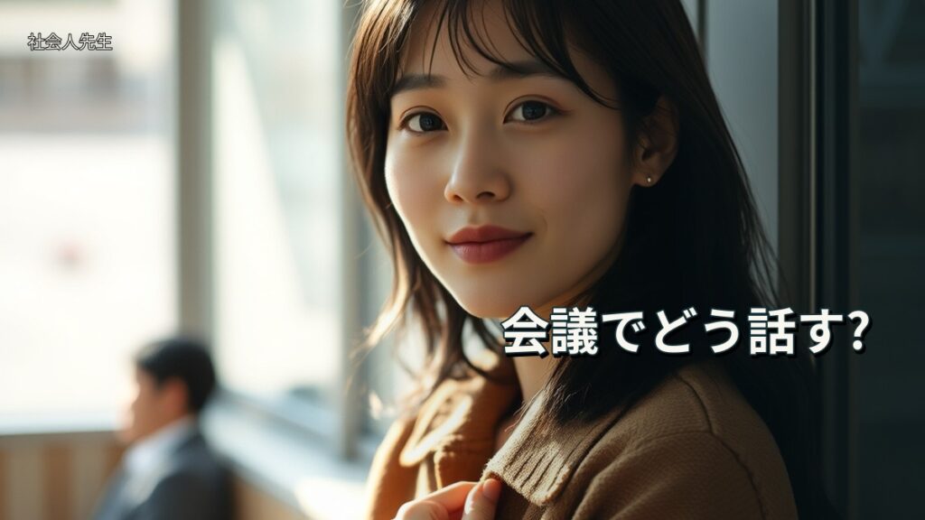 会議でどう話す?