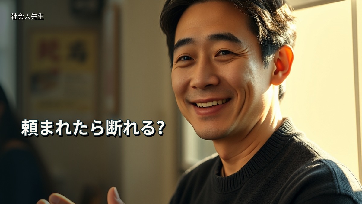 頼まれたら断れる?