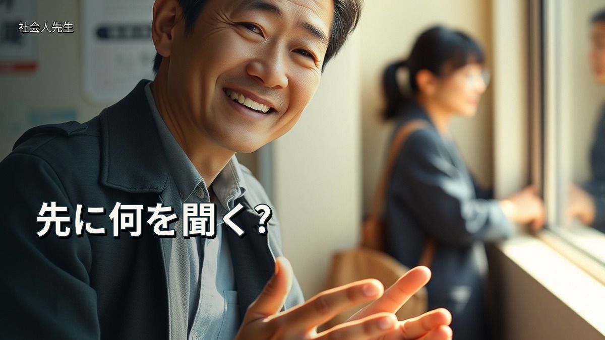 先に何を聞く?