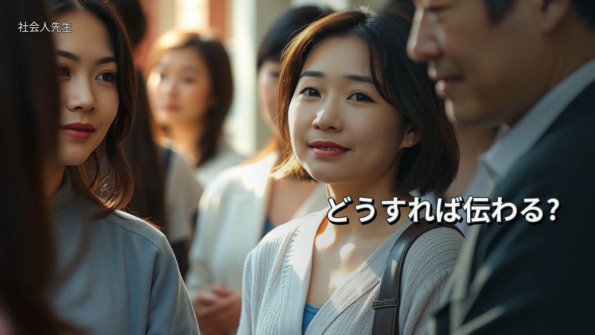 どうすれば伝わる?