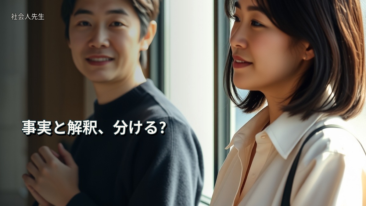 事実と解釈、分ける?