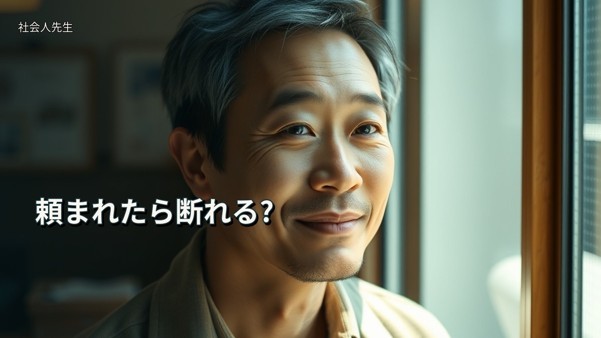 頼まれたら断れる?
