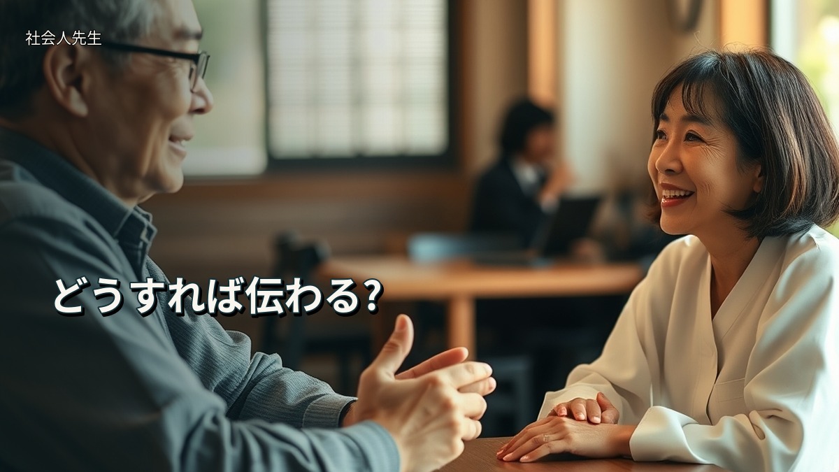 どうすれば伝わる?