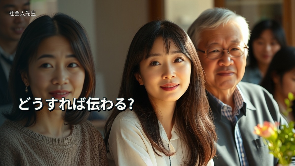 どうすれば伝わる?