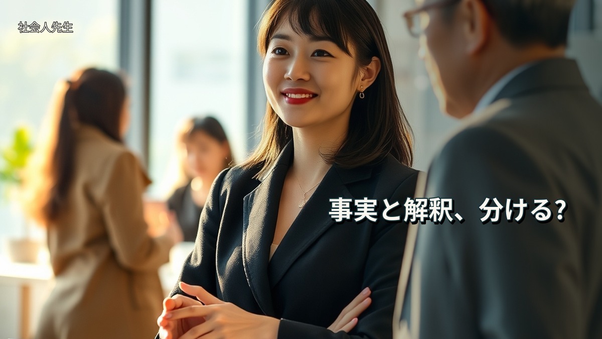 事実と解釈、分ける?