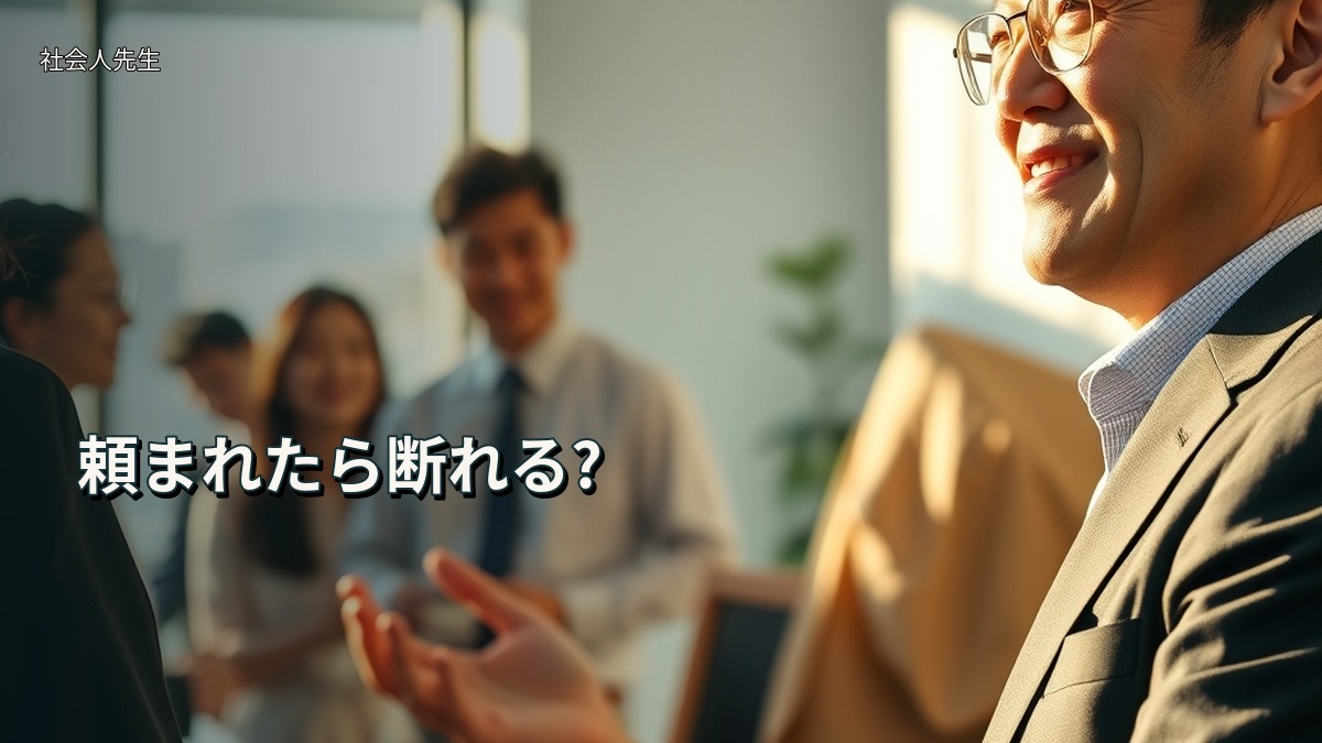 頼まれたら断れる?