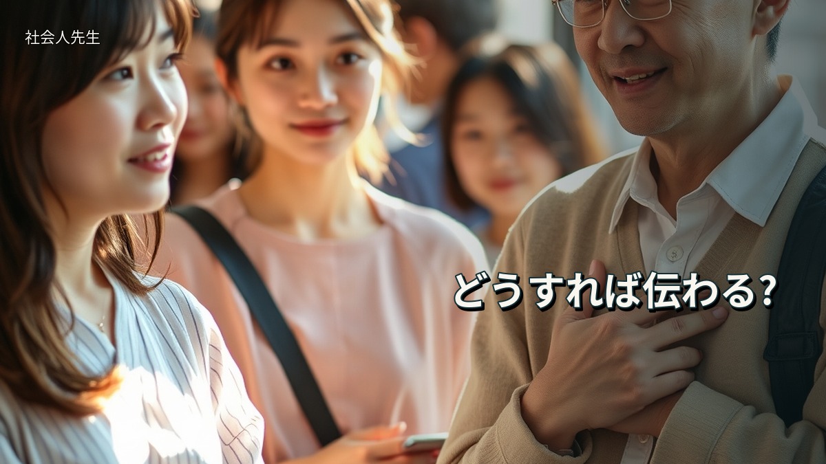 どうすれば伝わる?