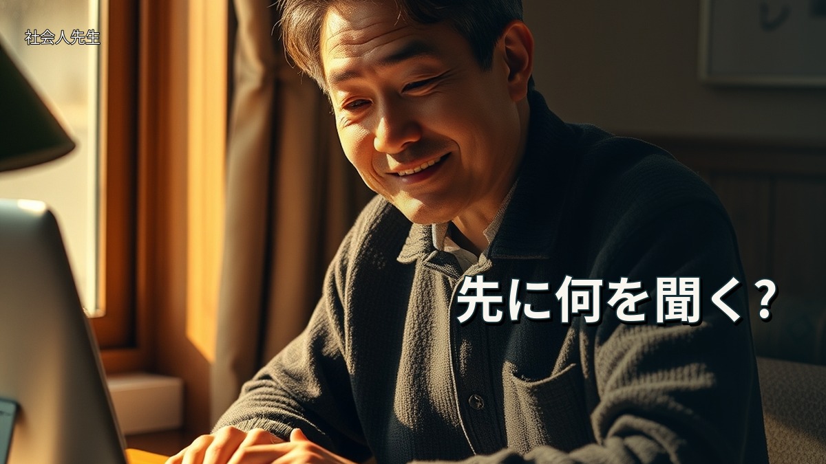 先に何を聞く?
