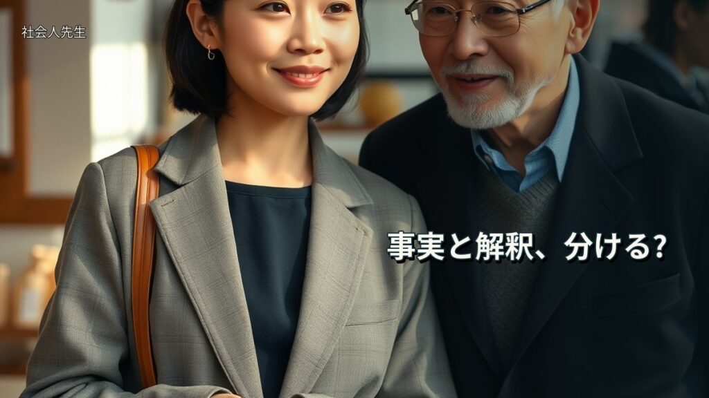 事実と解釈、分ける?