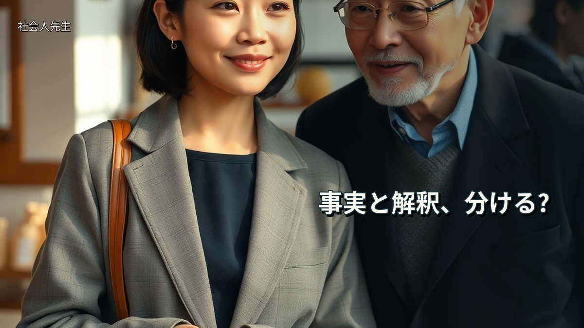 事実と解釈、分ける?