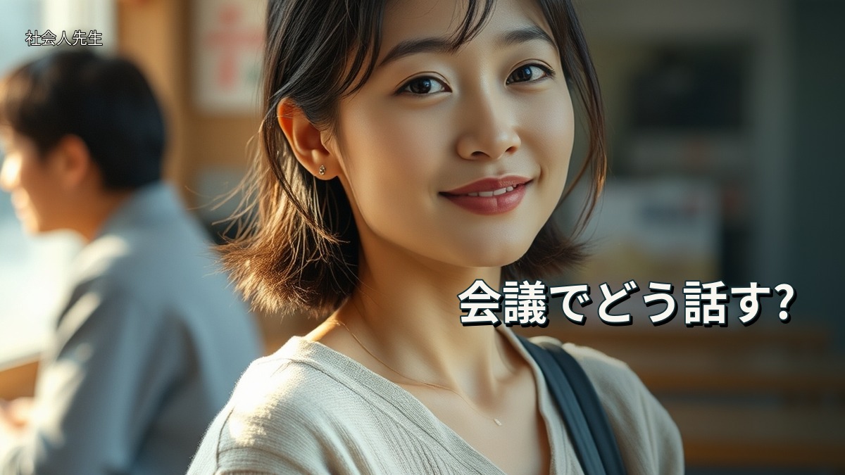 会議でどう話す?