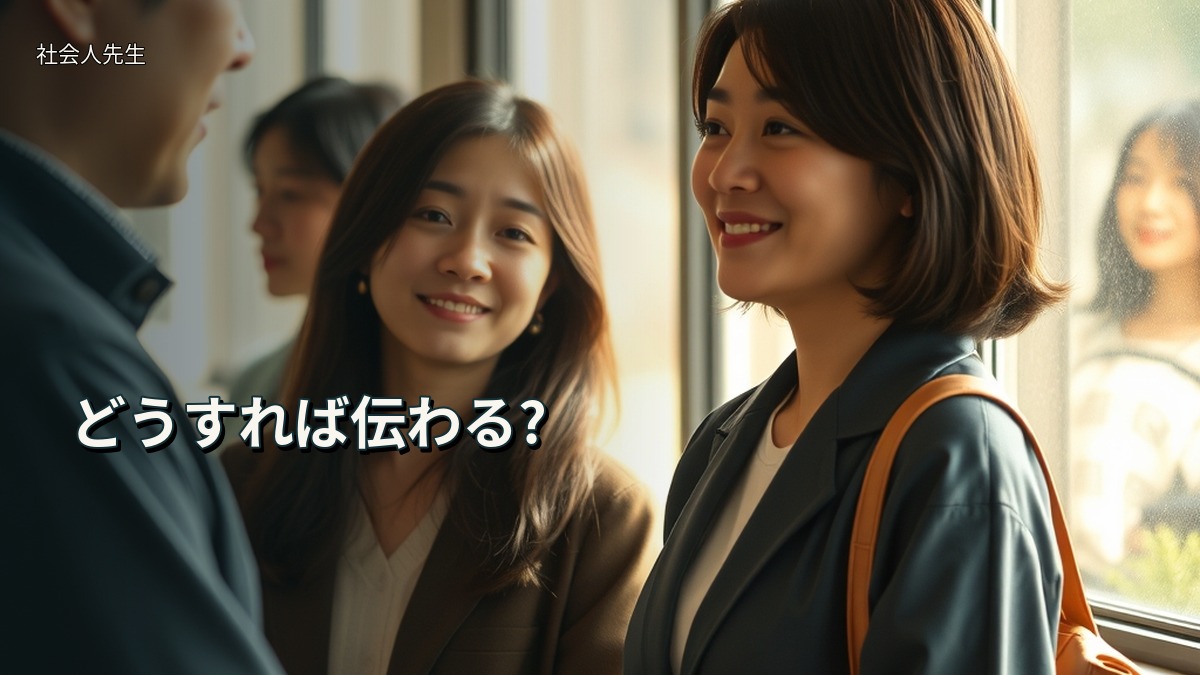 どうすれば伝わる?