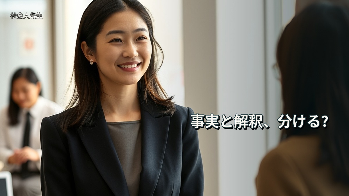 事実と解釈、分ける?