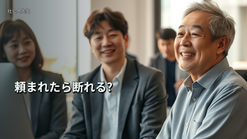 頼まれたら断れる?