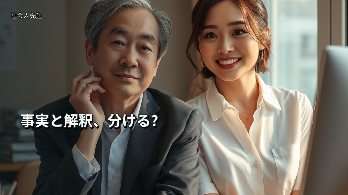 事実と解釈、分ける?