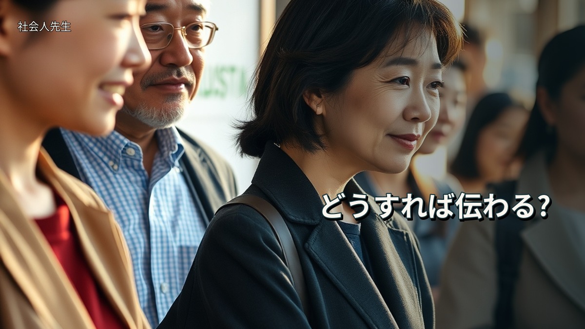 どうすれば伝わる?