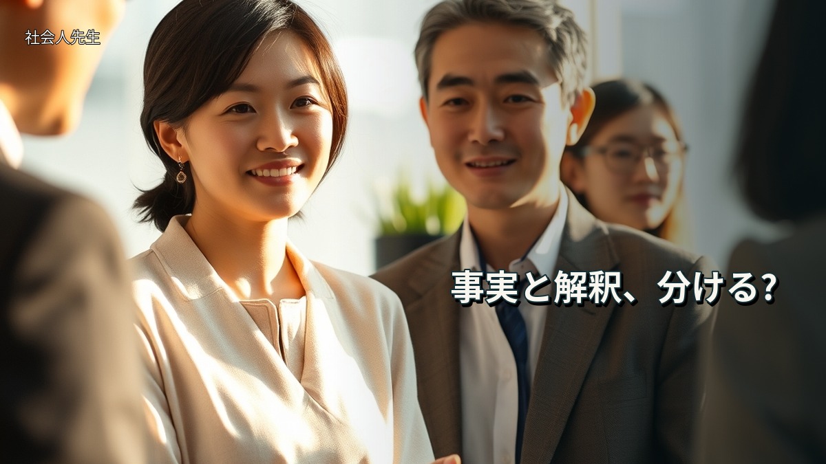 事実と解釈、分ける?