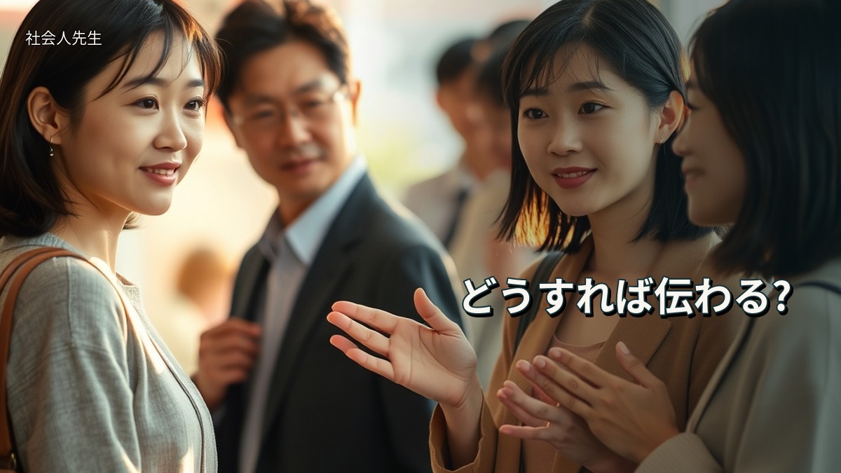 どうすれば伝わる?