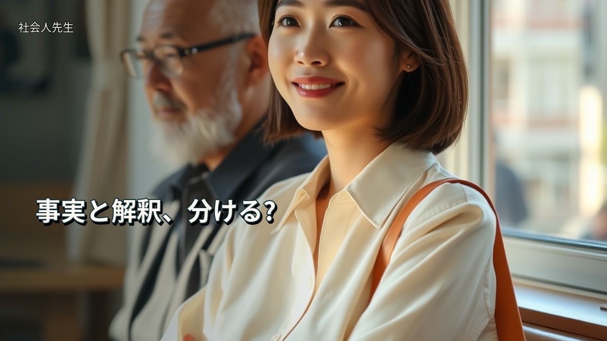 事実と解釈、分ける?
