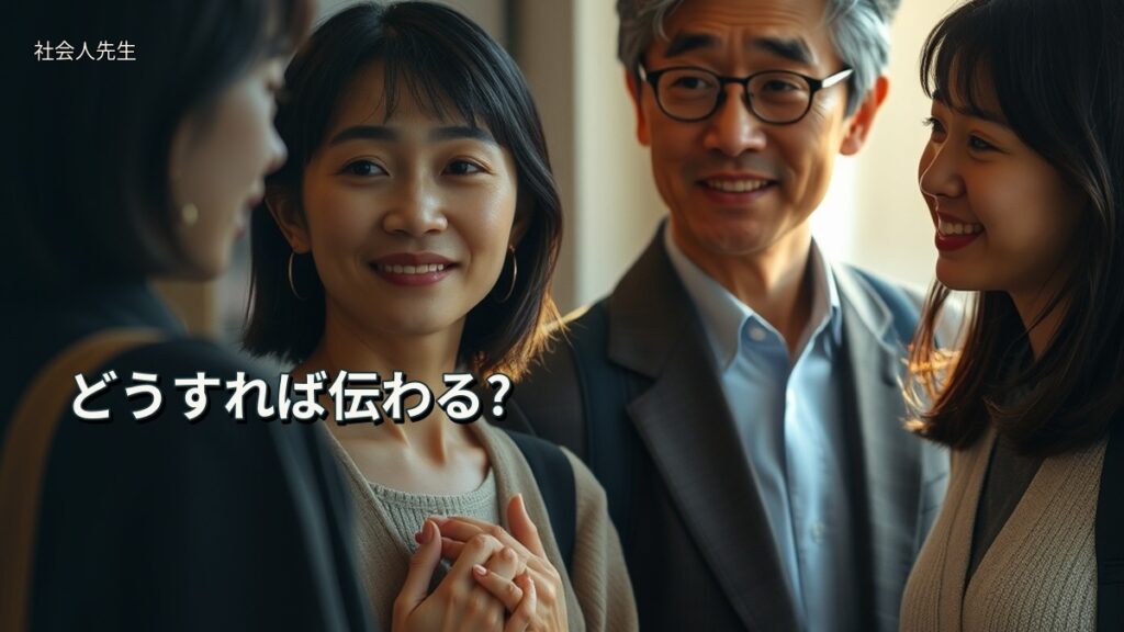 どうすれば伝わる?