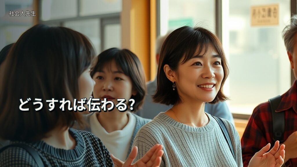 どうすれば伝わる?