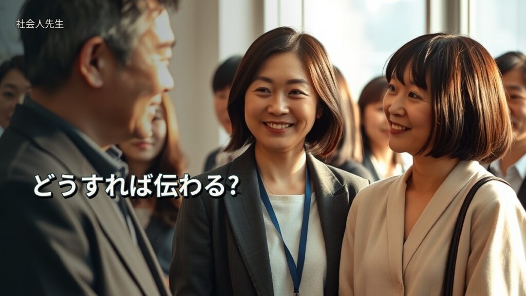 どうすれば伝わる?