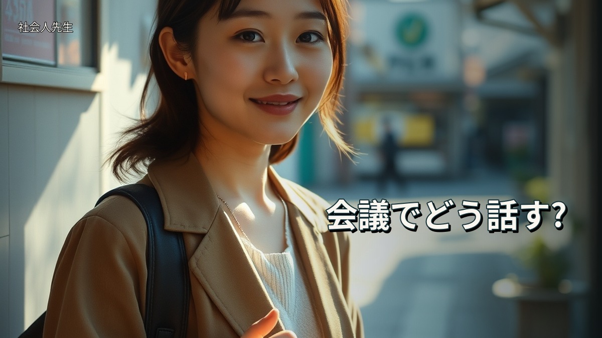 会議でどう話す?