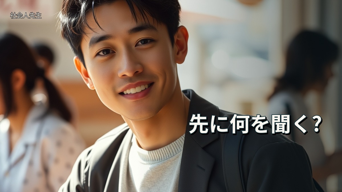 先に何を聞く?