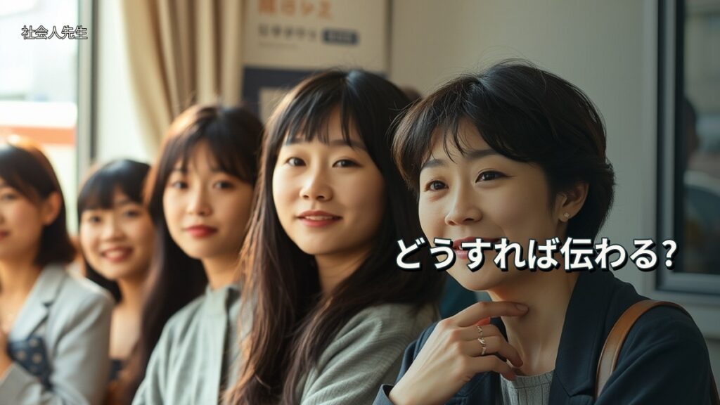 どうすれば伝わる?