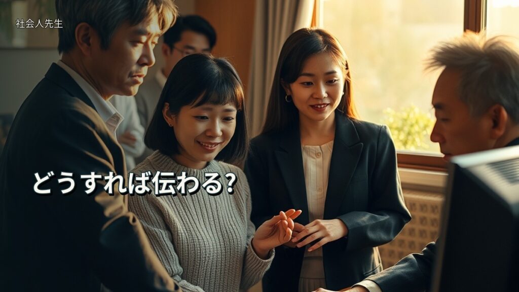 どうすれば伝わる?