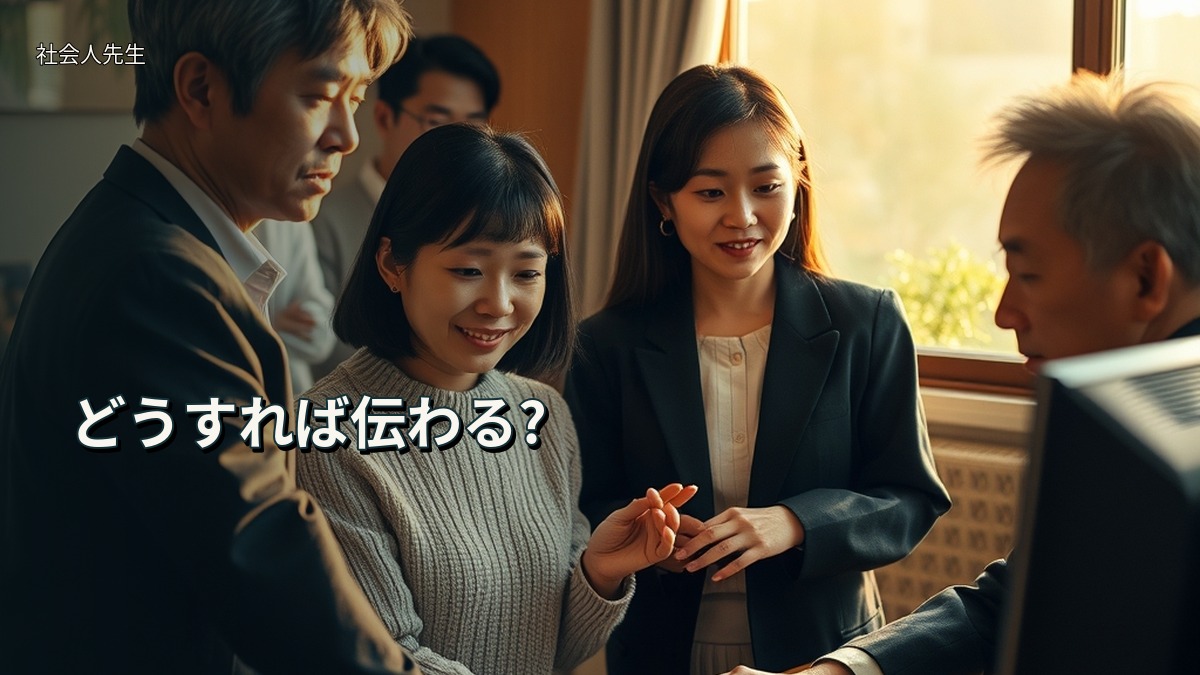 どうすれば伝わる?