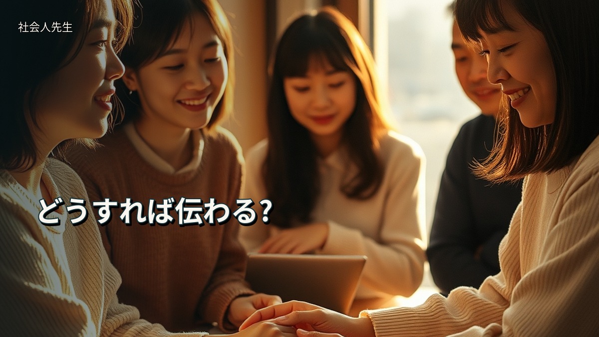 どうすれば伝わる?