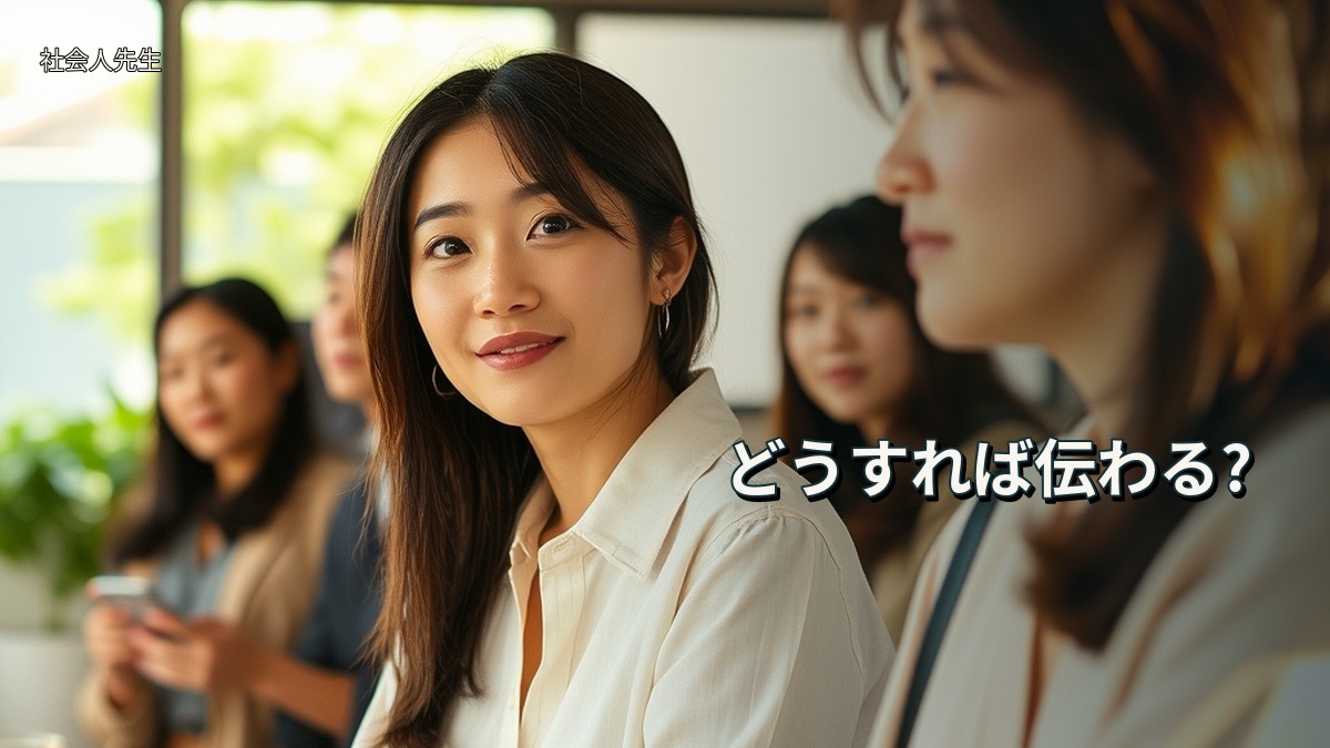 どうすれば伝わる?