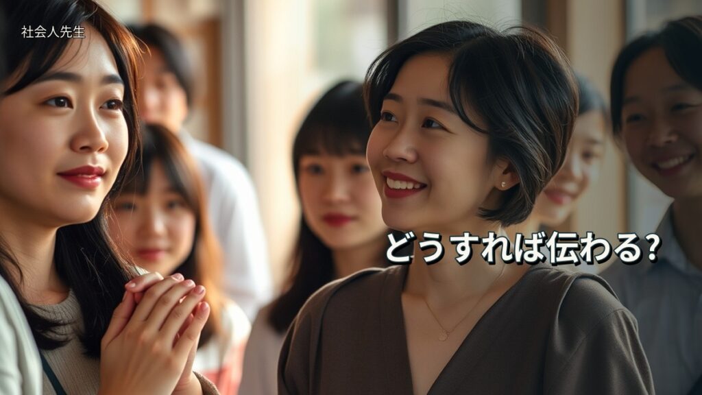 どうすれば伝わる?