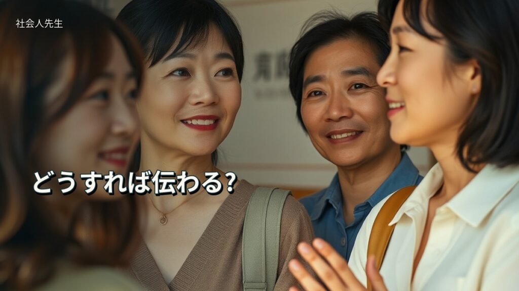 どうすれば伝わる?