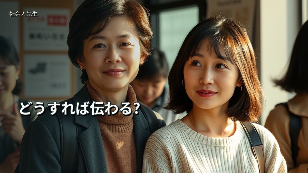 どうすれば伝わる?