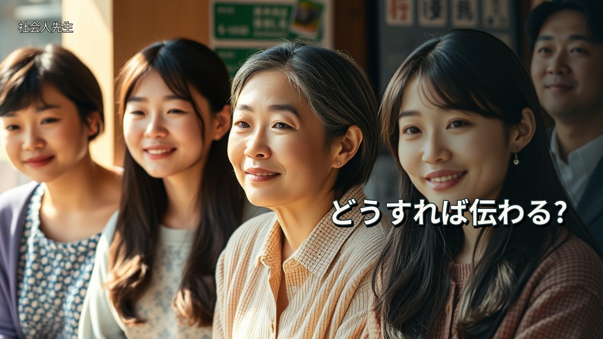 どうすれば伝わる?