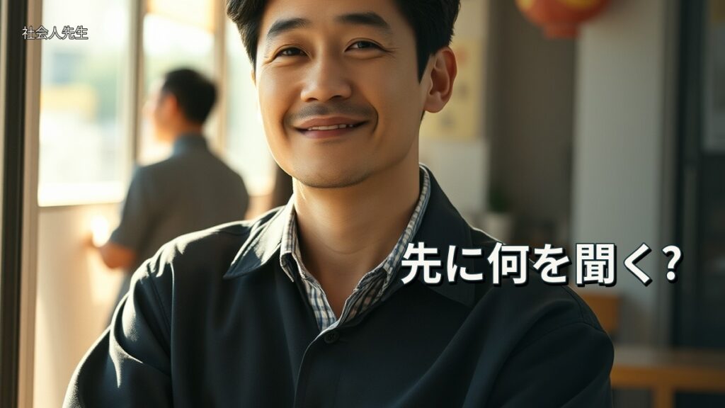 先に何を聞く?