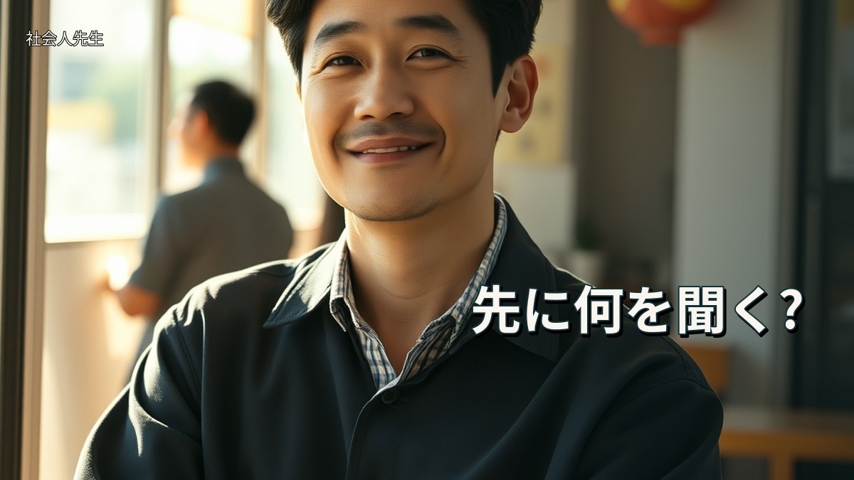 先に何を聞く?