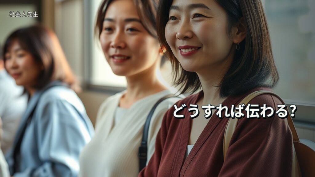 どうすれば伝わる?