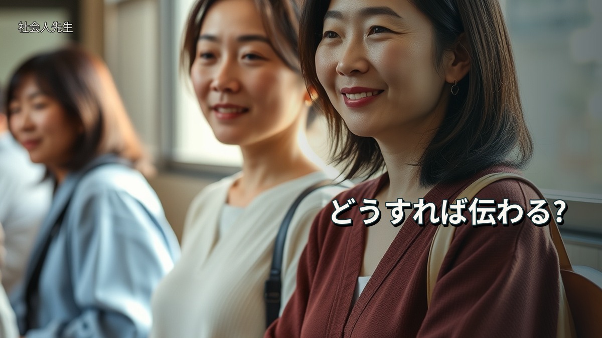 どうすれば伝わる?