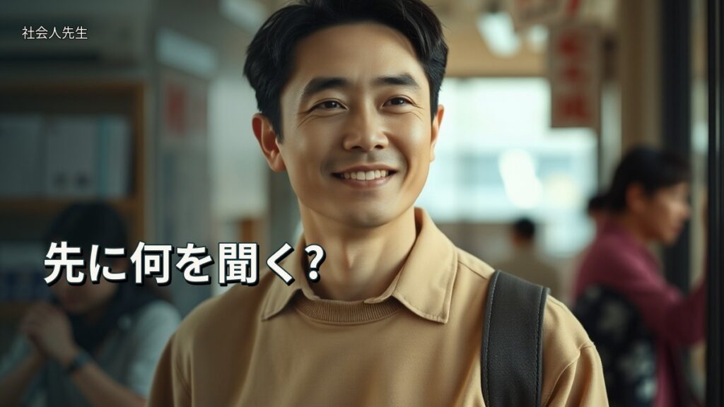 先に何を聞く?
