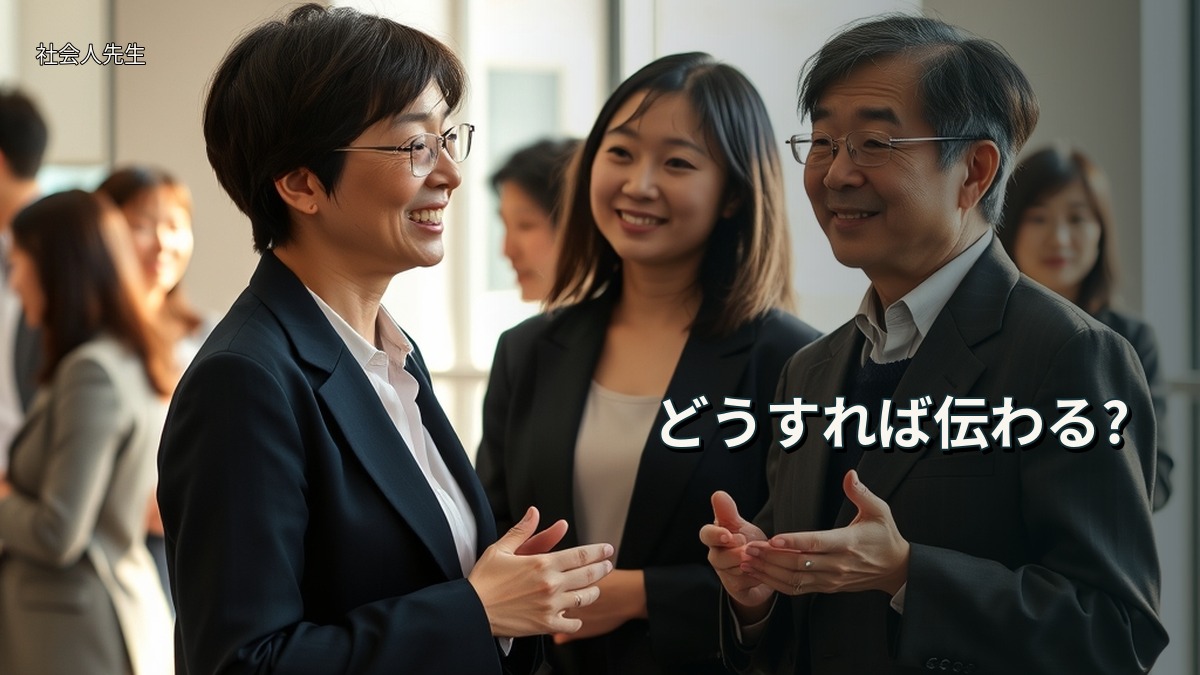 どうすれば伝わる?