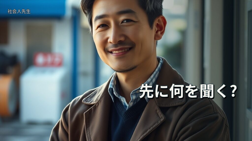 先に何を聞く?