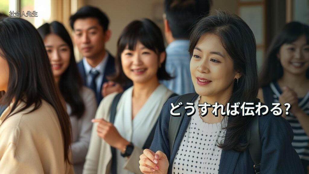 どうすれば伝わる?