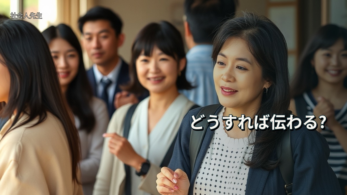 どうすれば伝わる?
