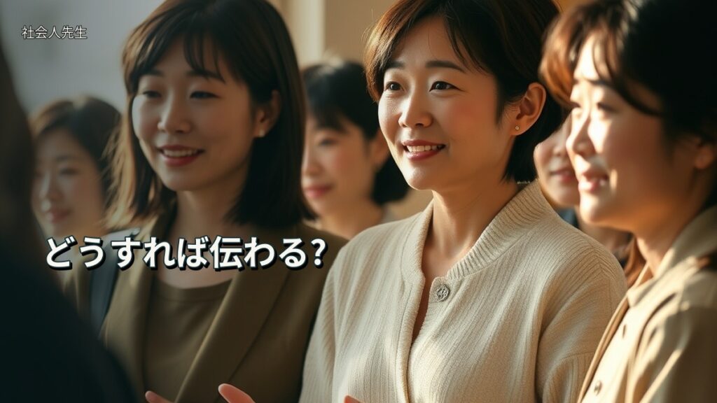 どうすれば伝わる?