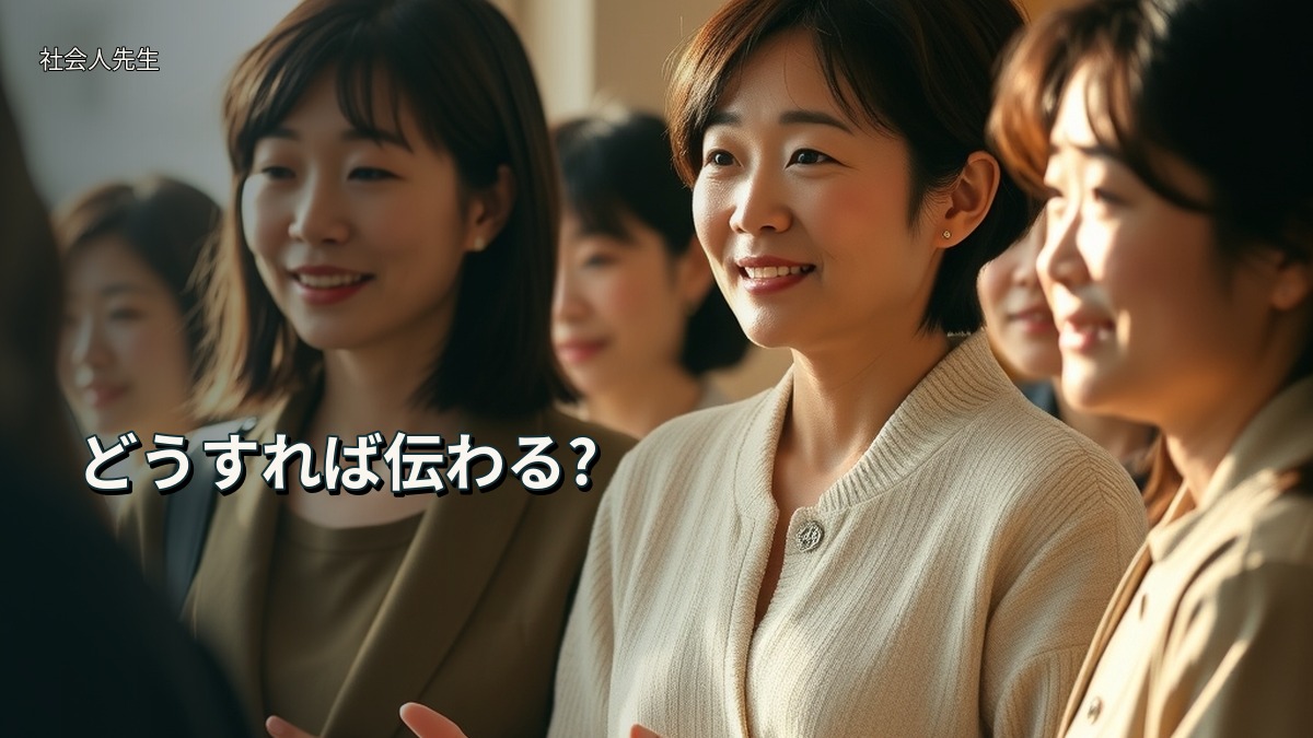 どうすれば伝わる?