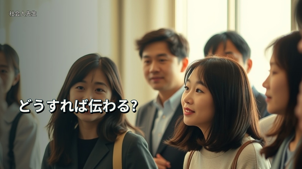どうすれば伝わる?