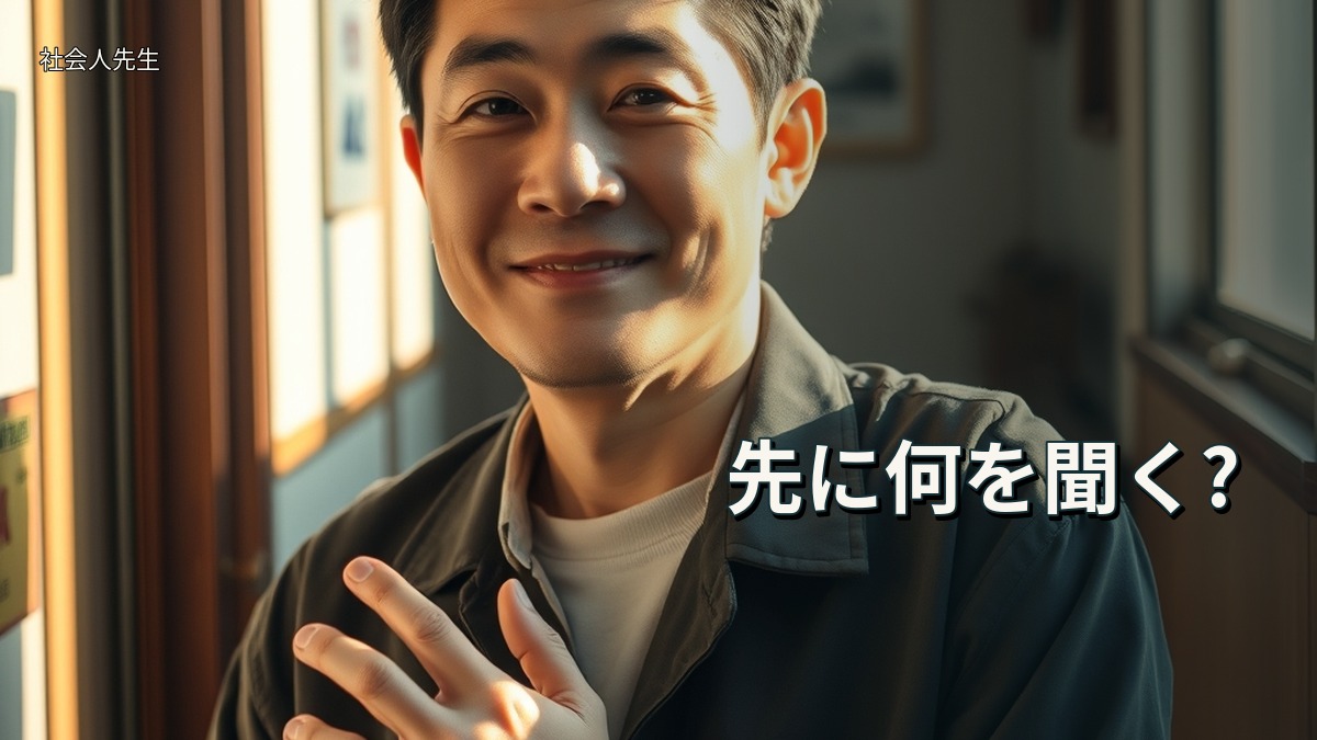 先に何を聞く?